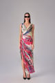Anya Dress Multi Pink/Yellow color