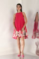 Yasmin Dress Hot Pink color