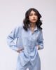 Shirt with Crystal Drop Embellishing Blue color