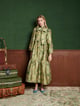 Nord Jacquard Bow Dress Green color
