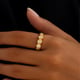 Finger Ring, Ziya 7 Gold color