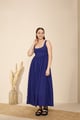 Solara Dress Aqua Blue color