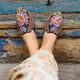 Kamal Espadrilles Flats Navy Blue color