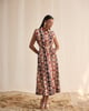 Stephanie Printed Dress Beige color