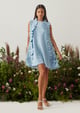 Florence Mini Dress Blue color