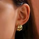 Hoop Earrings, Alex Gold color