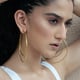 Kimberly Hoops Gold Gold color