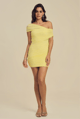 Dia Mini Dress Yellow color
