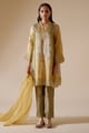 Farida - Mustard/Green Suit Mustard/Green color