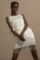 Ivory Fringe Dress Ivory color