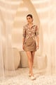 Madison Shirt And Dua Skirt Co-Ord Off-White/Beige color
