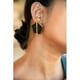 Smoky Night Earrings Black color