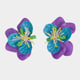 Orchid Bloom Earring Purple color