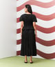 Black Weava Coord Set Black color