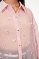 Rhinestone Shirt Baby Pink color