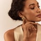 Amelia Helios Earrings White/Gold color