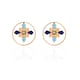 Eleonora Hoops Blue color
