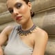 Isis  Necklace Purple/Gold color