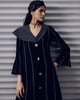 Nautical Coat Dress Black color