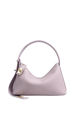Lumi - Ladies Leather Baguette Bag Mauve Mauve color
