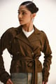 Cocoa Crop Trench Coat | Brown Brown color