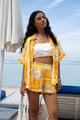 Sun Daze Shorts Yellow/White color