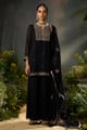 Kohl Black Festive Sharara Kurta Set Kohl Black color
