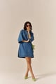 Pinacolada Shirt Dress Blue color