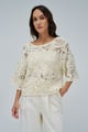 Crochet Jumper Beige color