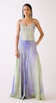 The Lilac Drift Corset Set Lilac color