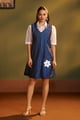 Moonstone Dress Blue/White color