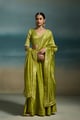 Rasmiya Chanderi Green Lehengas Green color