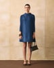 Virtue Dress Blue color