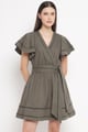 Short Dress Ziogo Green color