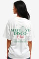 Self Love Disco Club Oversized T-Shirt White color