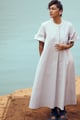 Nibbana Dress Light Grey color