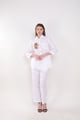 White Puppy Embroidered Shirt White color