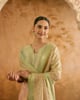 Mint Gold Zari Dupatta Gold color