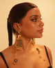 Gul - Earrings Gold/Green color