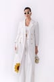 Zoa Co-Ord with Trench White White color