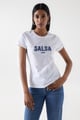 T-Shirt with Salsa Logo and Beads White color