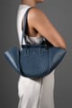 Two-Way Tote Blue Ostrich color