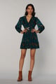 Madison Velvet Dress Green color