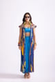 Floral Cape Blue Yellow Blue/Yellow color