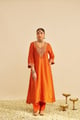 Zaliyah - Long Salwar and Chauga Orange color