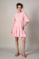 Rachel Jacquard Dress Pink color