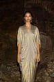 Drape Cowl Kaftan Natural/Gold color