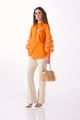 Whisp Orange Set with Pants Sunset Orange/Ivory color