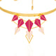 Estelle Layered Choker Gold/Pink color