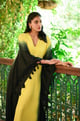 Zaitra Kaftan Yellow & Black color